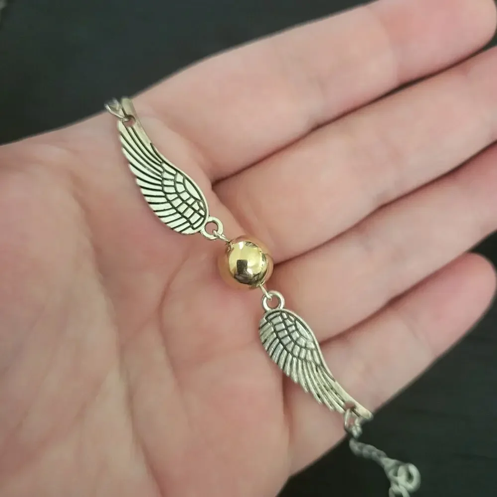 Harry Potter Golden Snitch themed bracelet